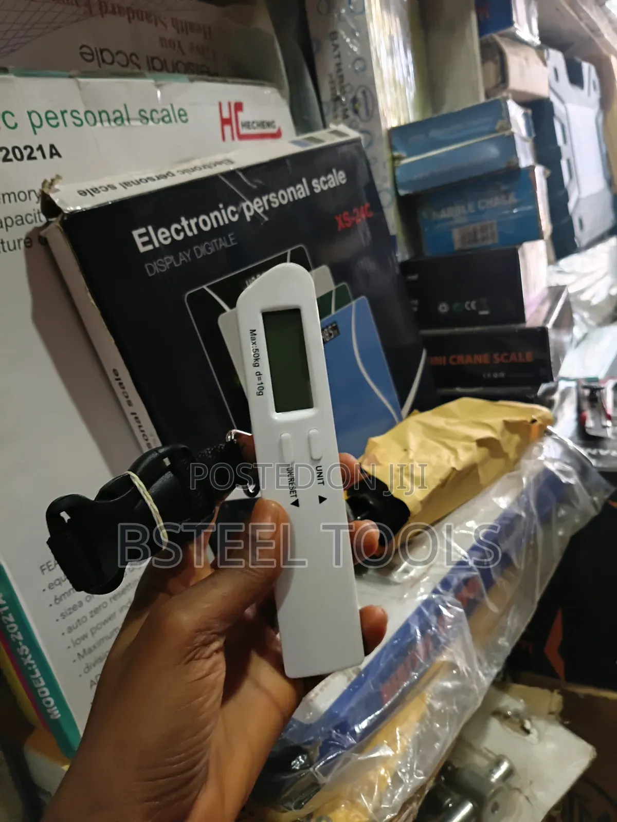 50kg Digital Luggage Scale – Portable Electronic Hanging Scale