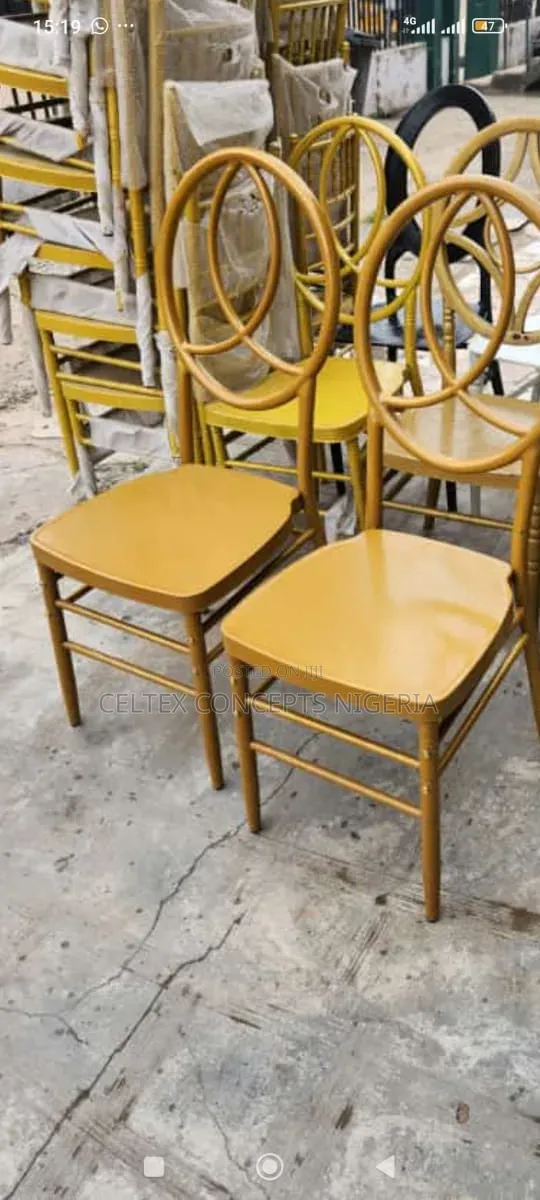 Gold Metal Chiavari Chair for Wedding