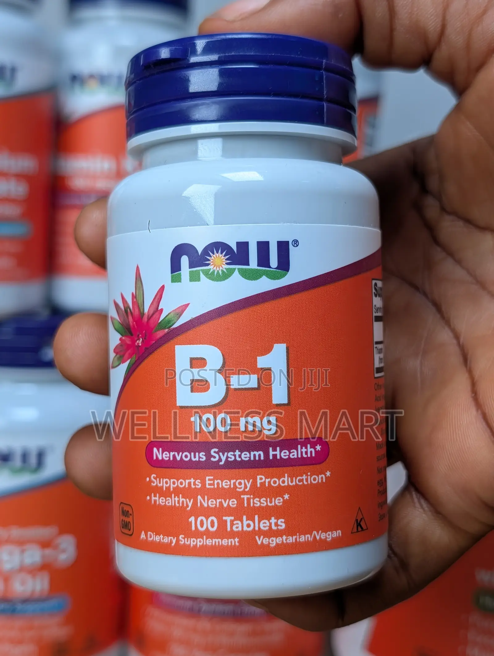 Now Foods Vitamin B1 Thiamine 100mg | 100 Tablets | U.S.A Original
