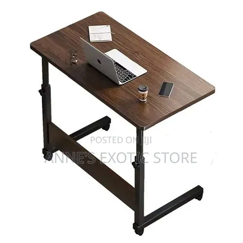 Adjustable Mobile Laptop Desk With Wheels Height Control