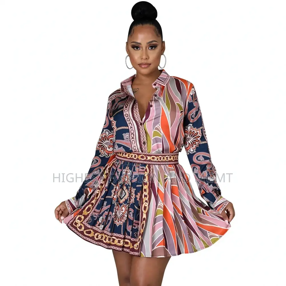 2 Piece Set African Chiffon Dress