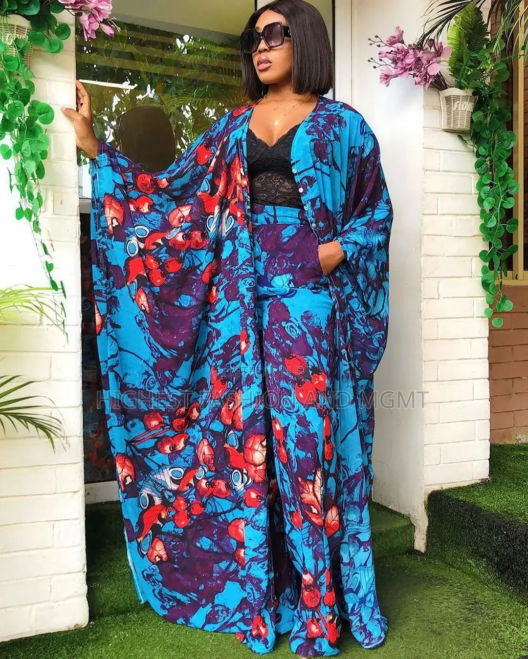 African Matching Chiffon 2 Piece