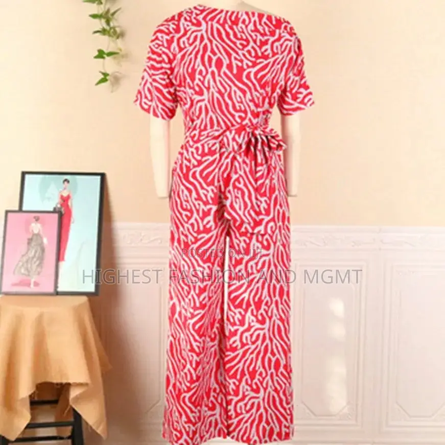 African Loose One Shoulder Jumpsuit