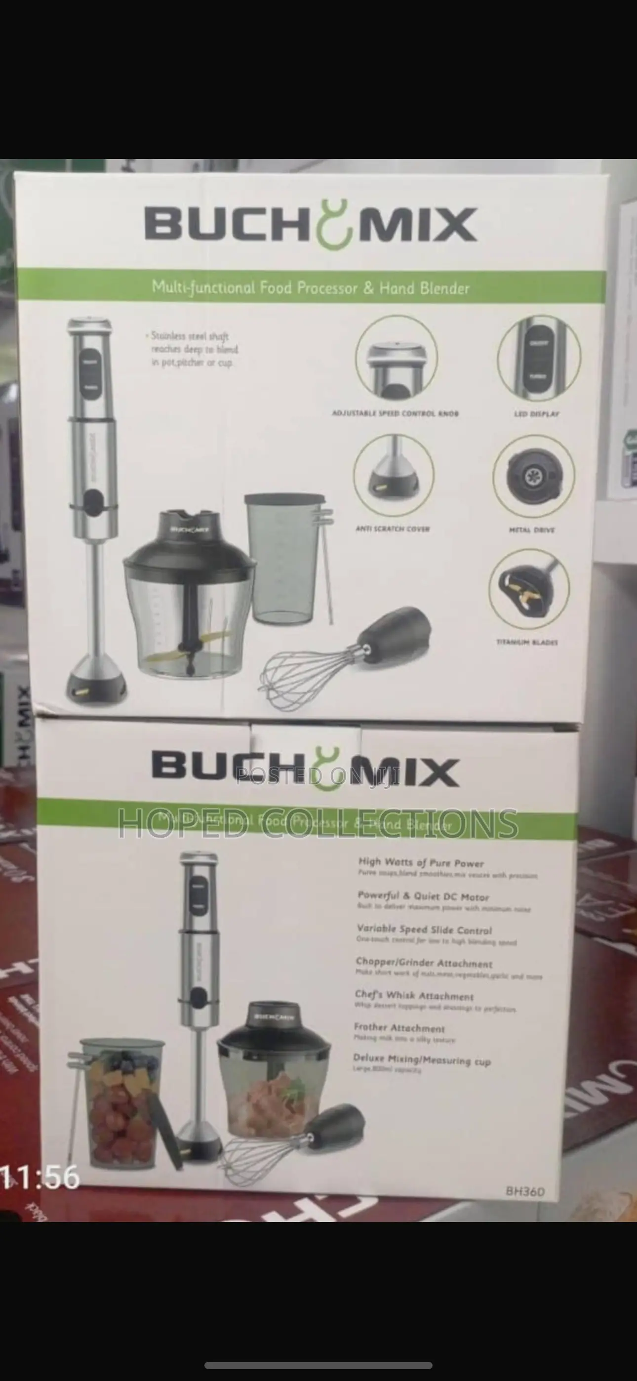 Buchy Mix Food Processor and Hand Blender