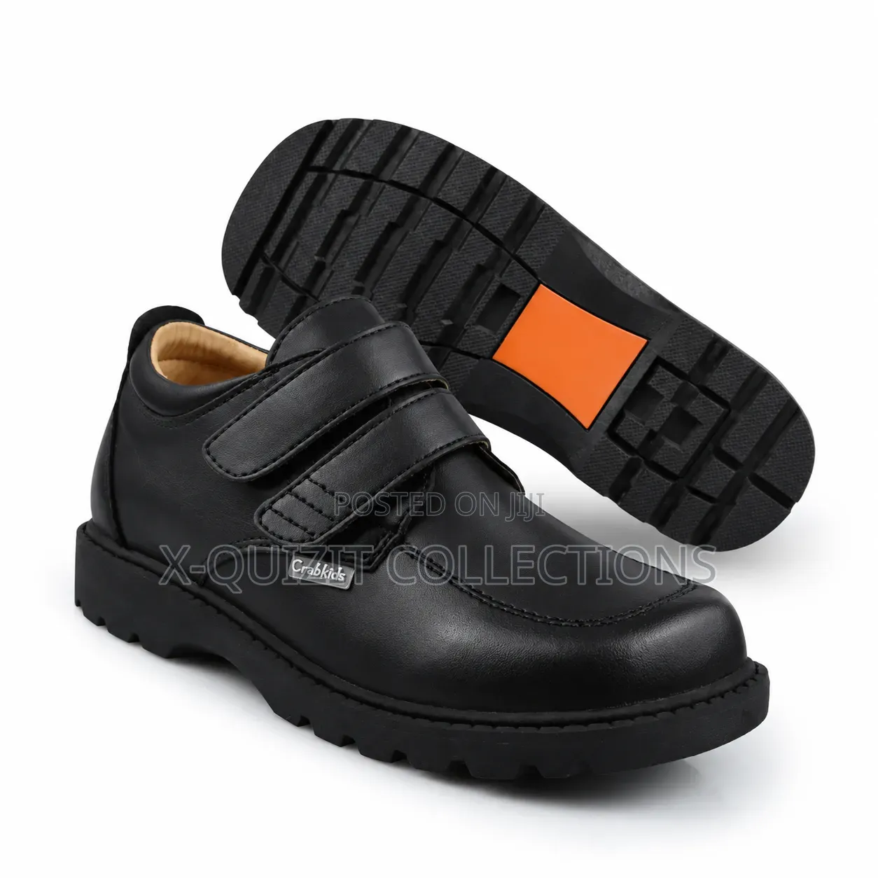 Crabkids Boys Double Strap School Shoe (37-42)