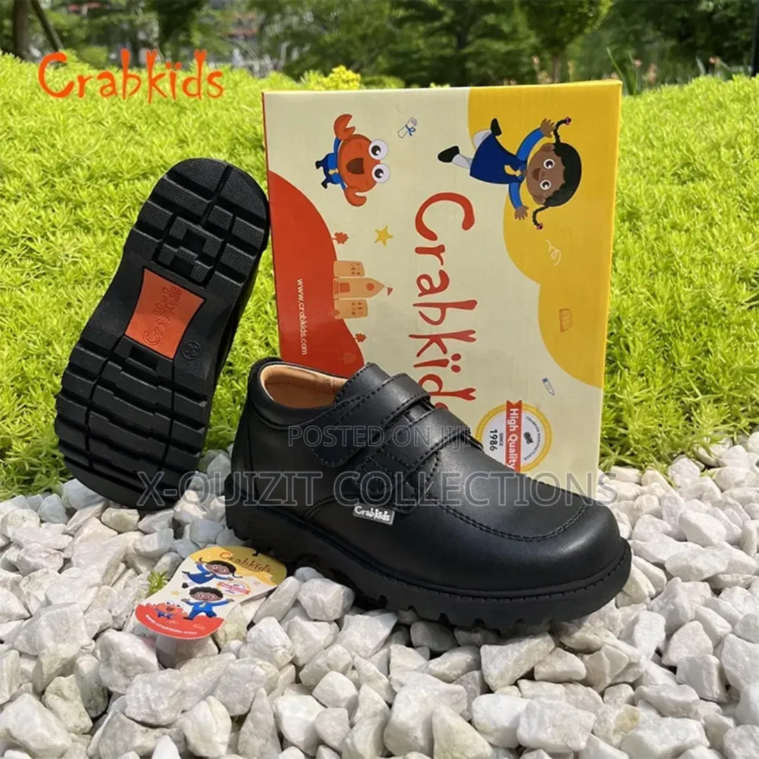 Crabkids Boys Double Strap School Shoe (37-42)