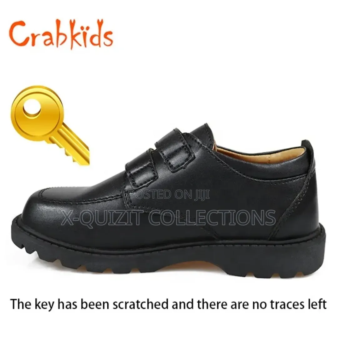 Crabkids Boys Double Strap School Shoe (37-42)