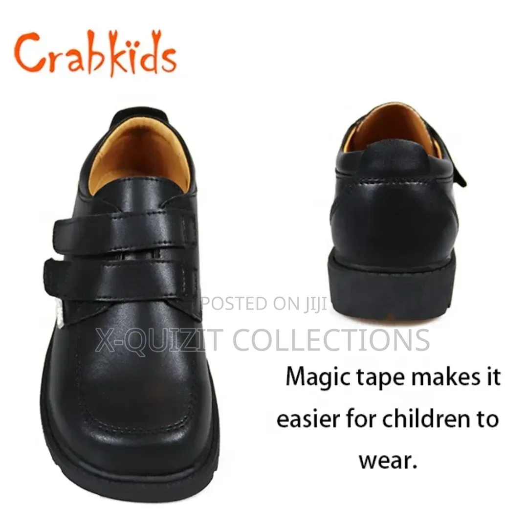 Crabkids Boys Double Strap School Shoe (37-42)