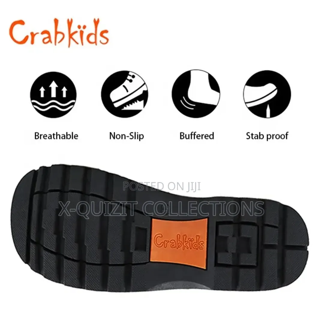 Crabkids Boys Double Strap School Shoe (37-42)
