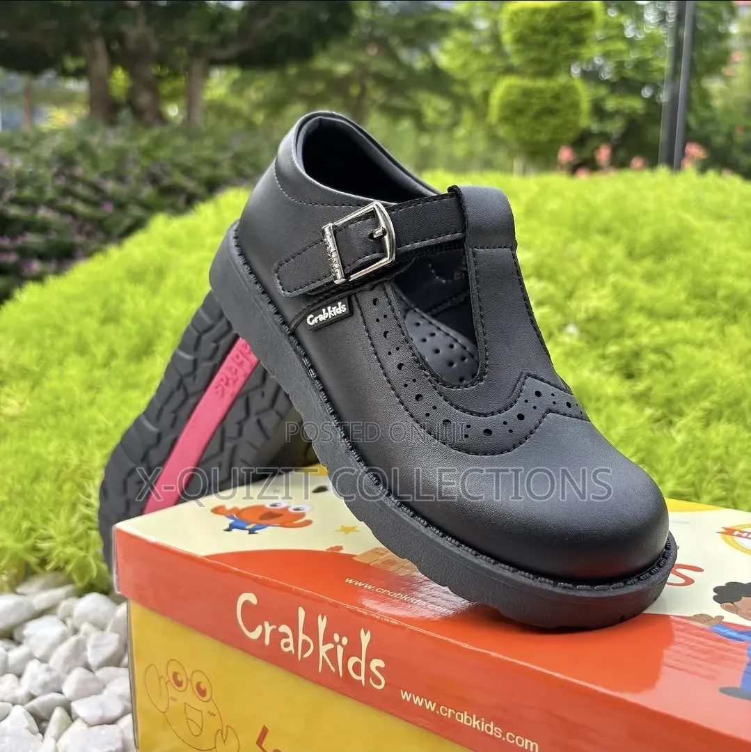 Crabkids Girls T-Bar School Shoe (37-42)