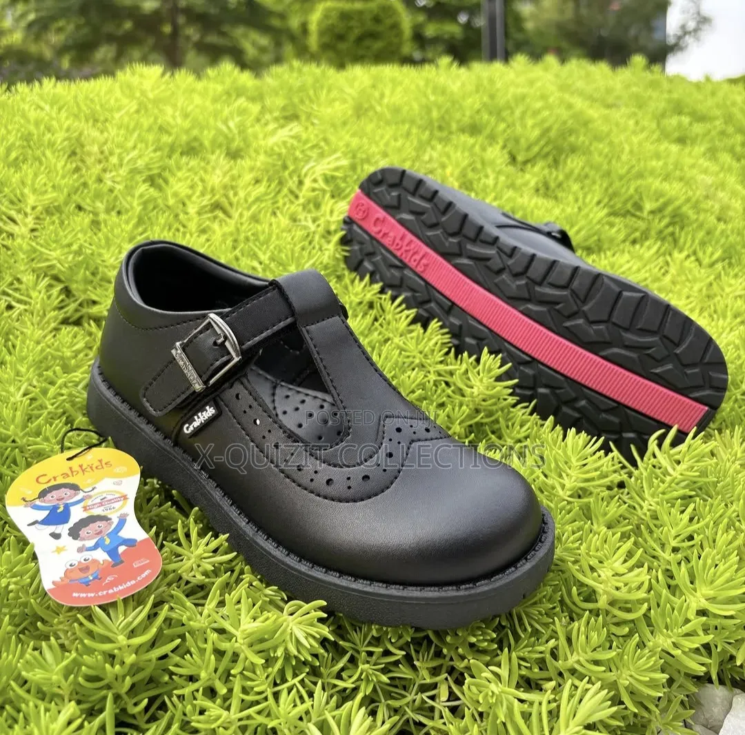 Crabkids Girls T-Bar School Shoe (37-42)