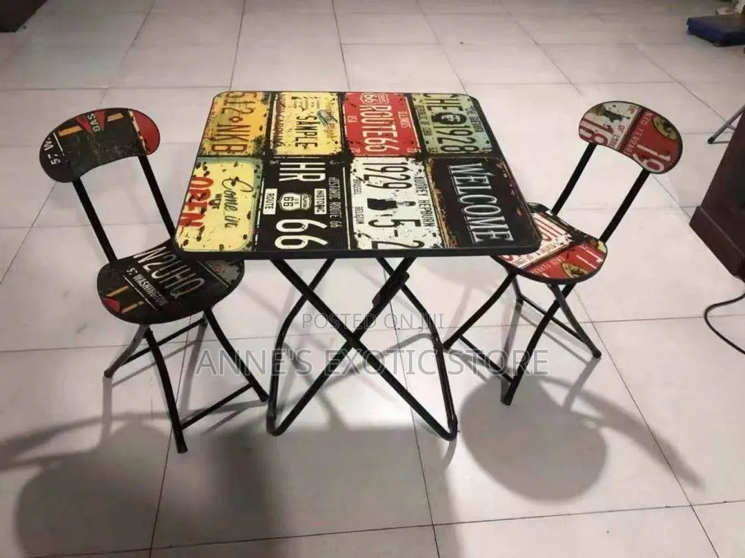 3-Piece Foldable Table and Chair Set for Home, Study Dining