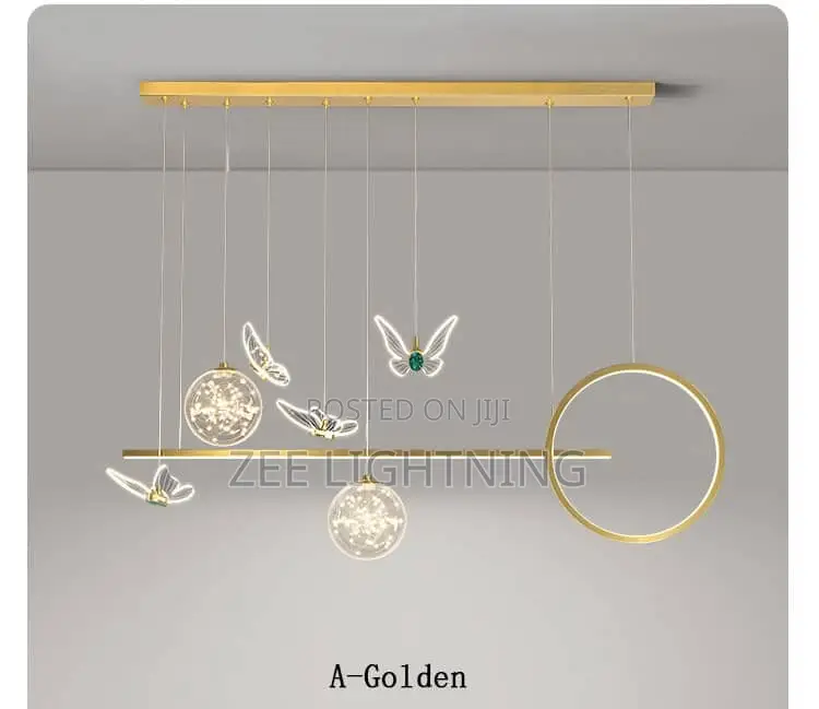 Gold Body Led Chandelier