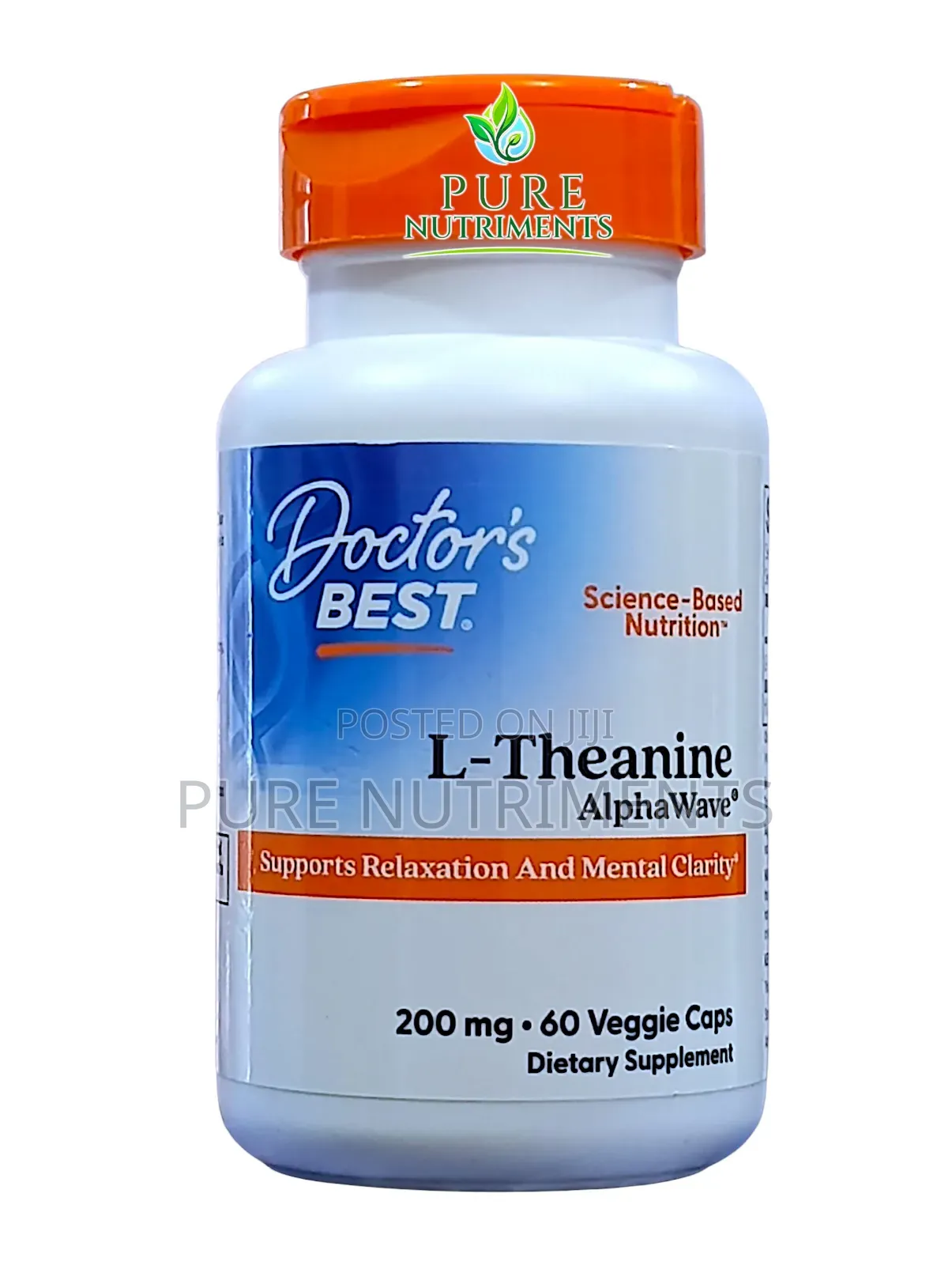 Doctor’S Best L-Theanine Alphawave 200mg 60 Caps_ Relaxation Clarity