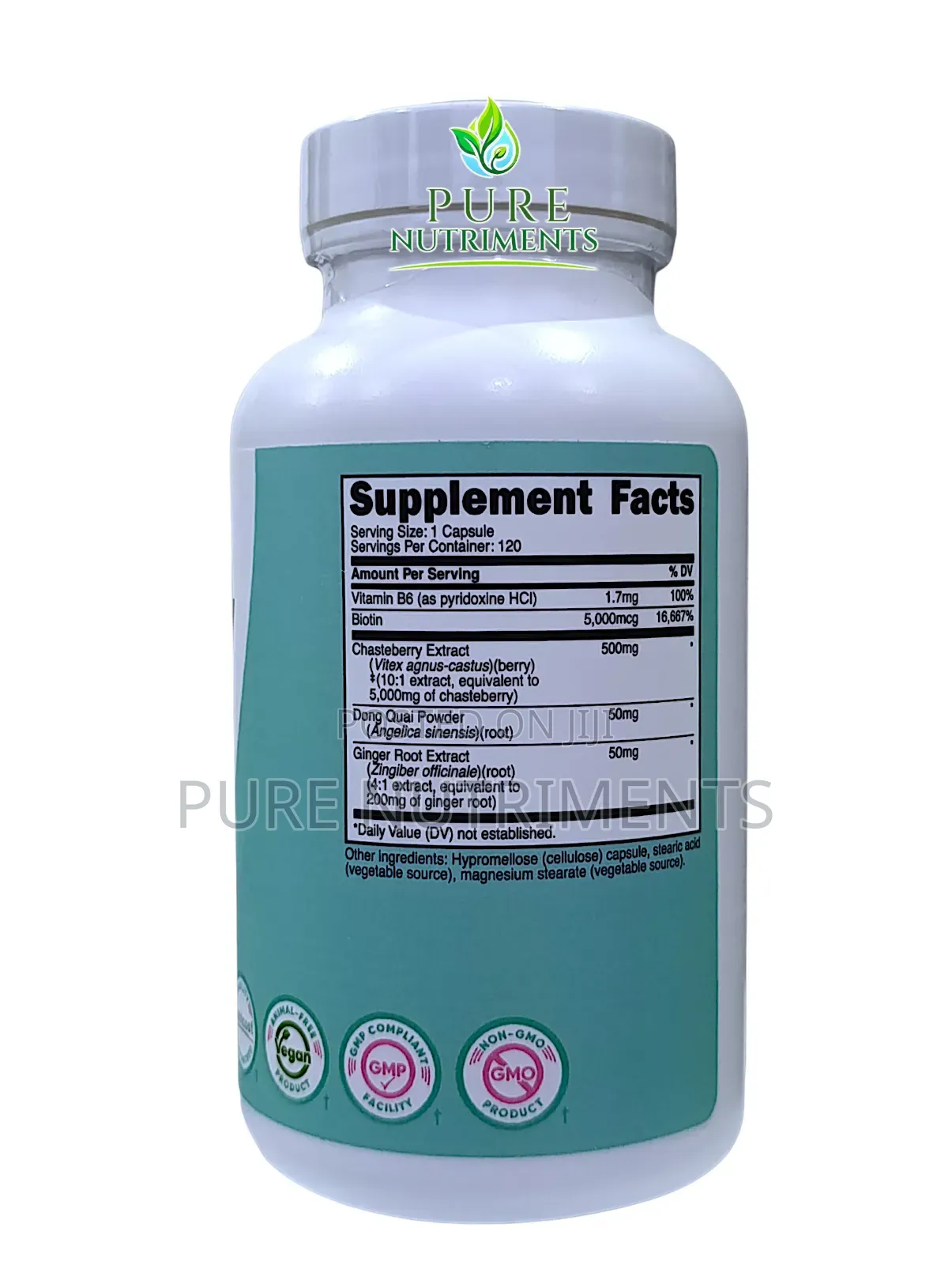 Nutricost Chasteberry Vitex 500mg Dong Quai Ginger 120caps