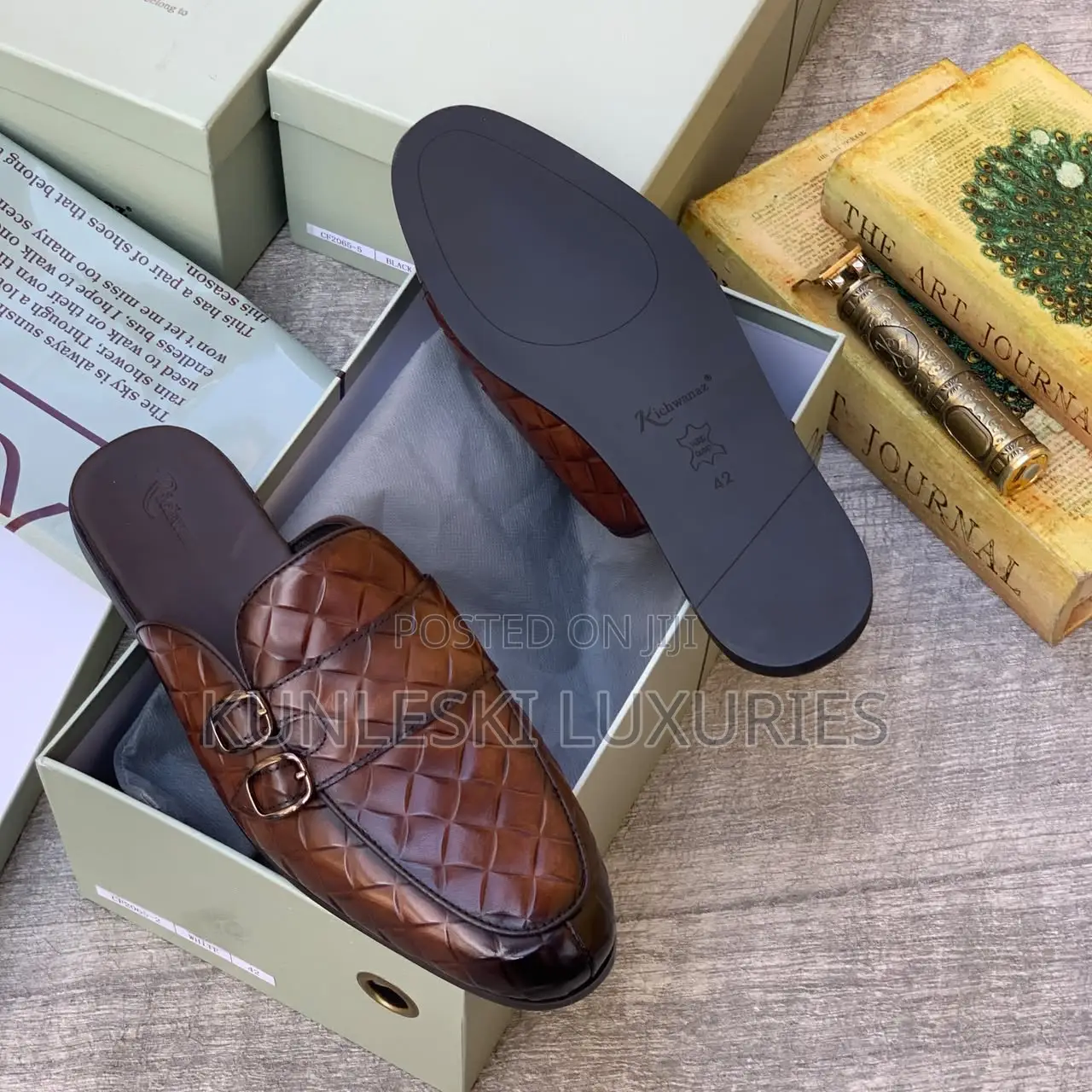 Original Richwanaz Black / Brown Monk Mules