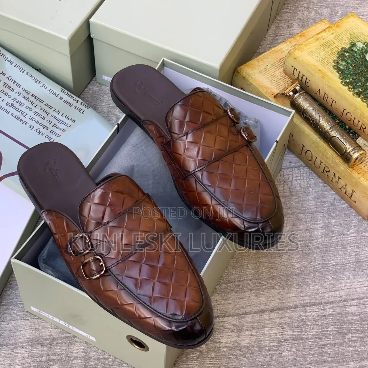 Original Richwanaz Black / Brown Monk Mules