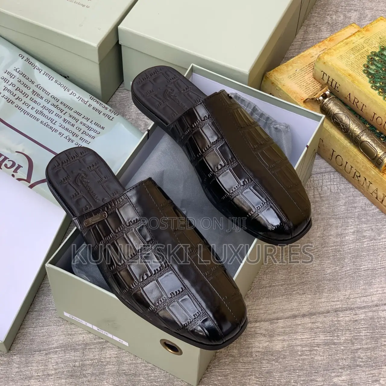 Original Richwanaz Leather Mules Shoes