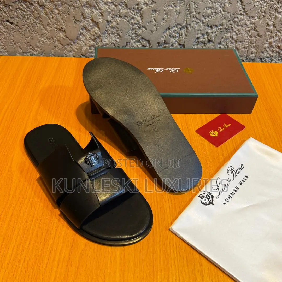 Original Loro Piana Suede / Leather Slippers