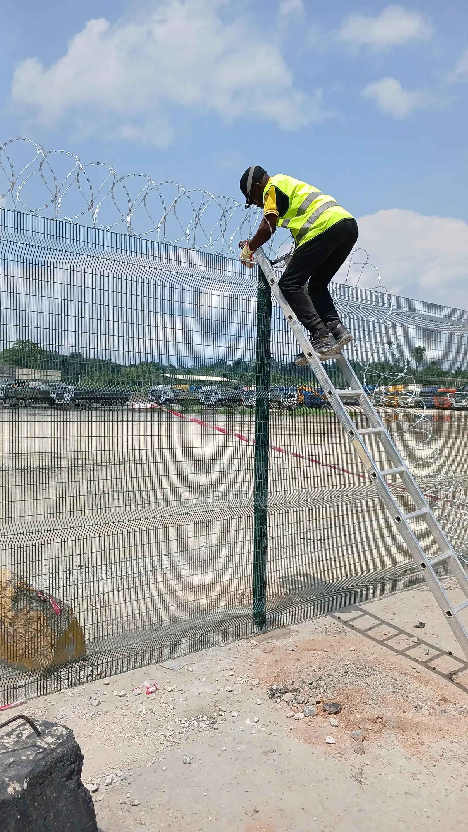 Anti-Finger 358 Security Mesh | Clear View Fence Supply Installation