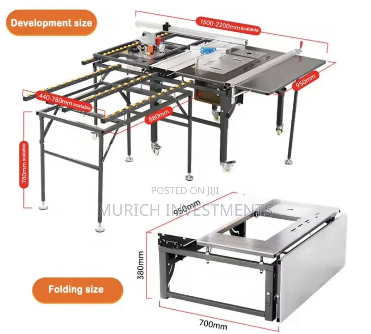 Sliding Table Saw and Router Machine for MDF Plywood