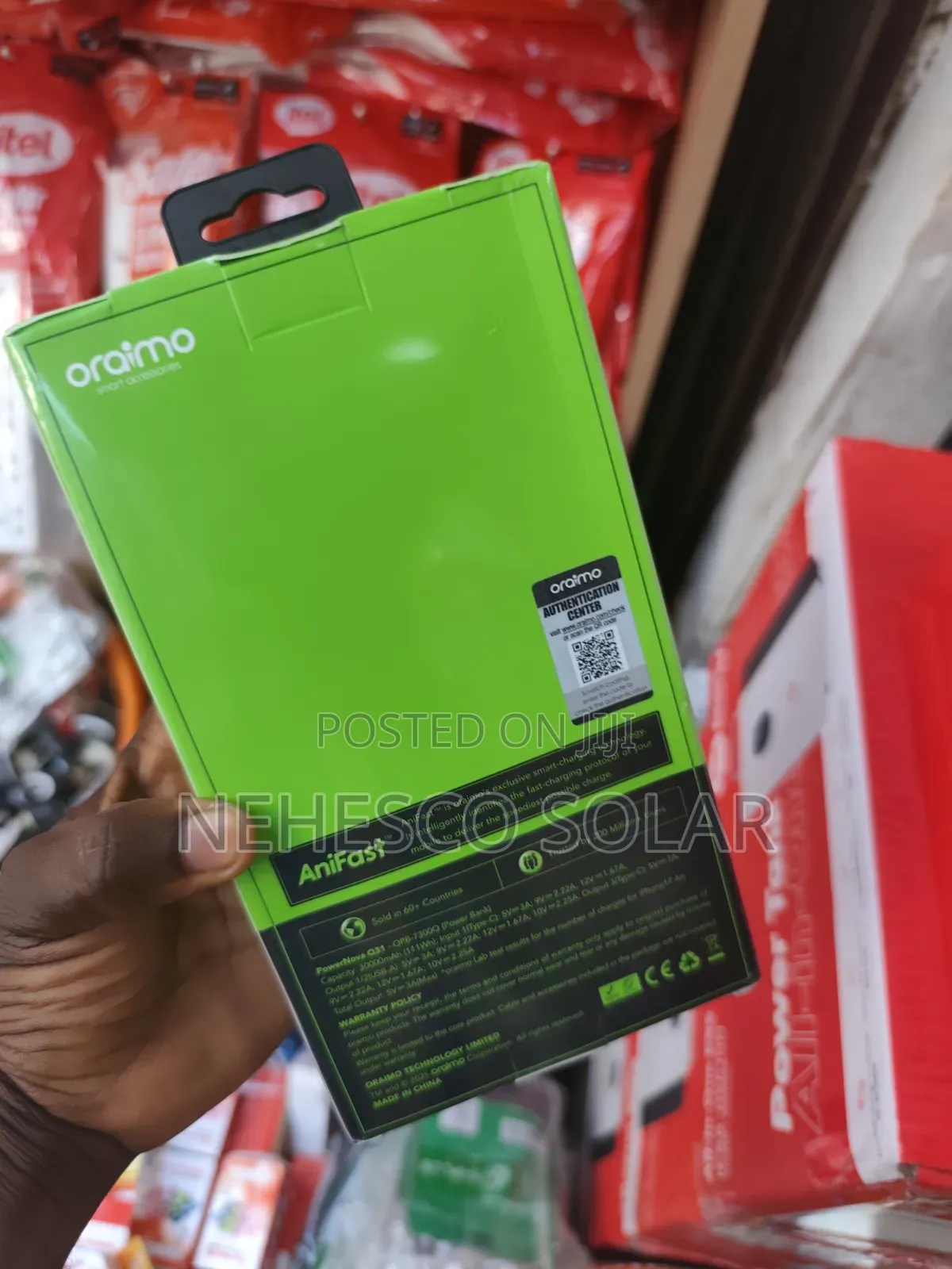 Original Oraimo 30000mah Power Bank With Digital Display