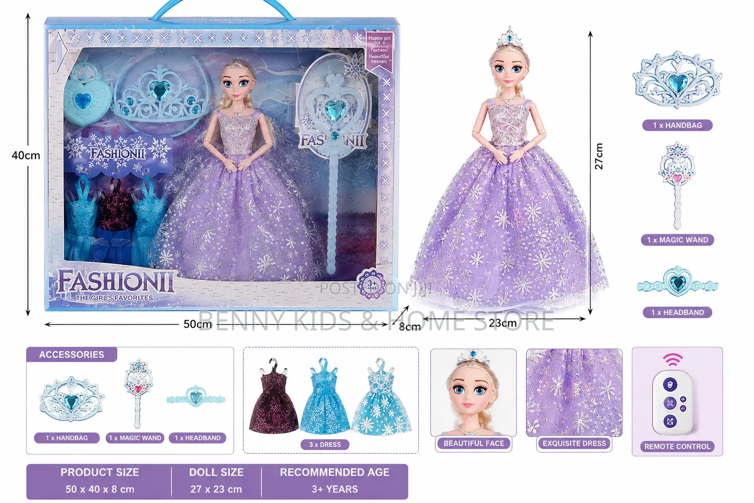 Fashion Princess Doll Gift Set With Accessories