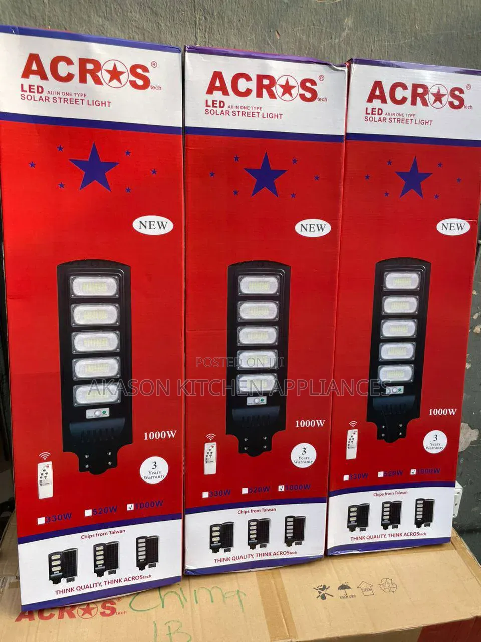 5-eye Acros Solar 1000w Street Light
