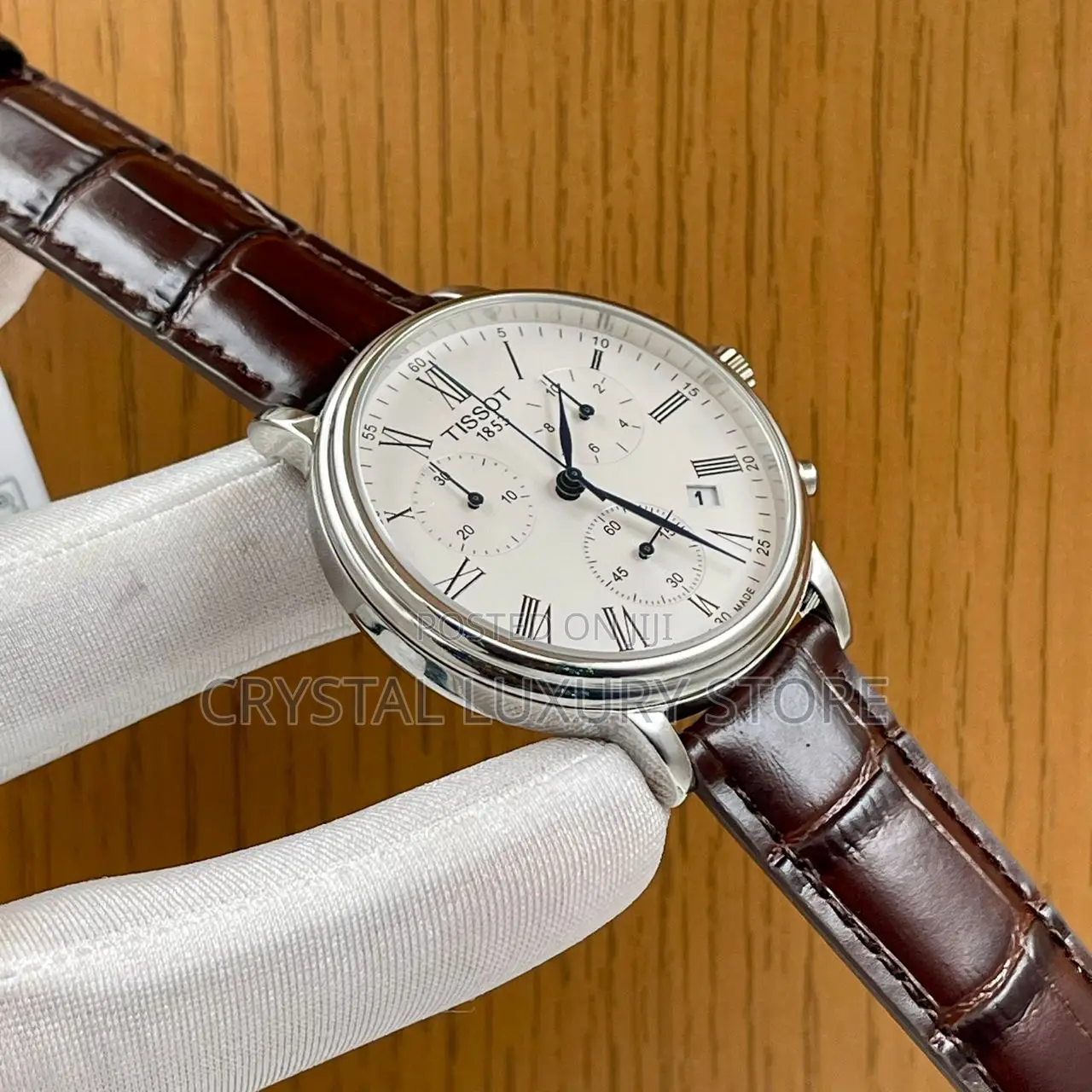 Tissot Quality Luxury Men Genuine Leather Wristwatch