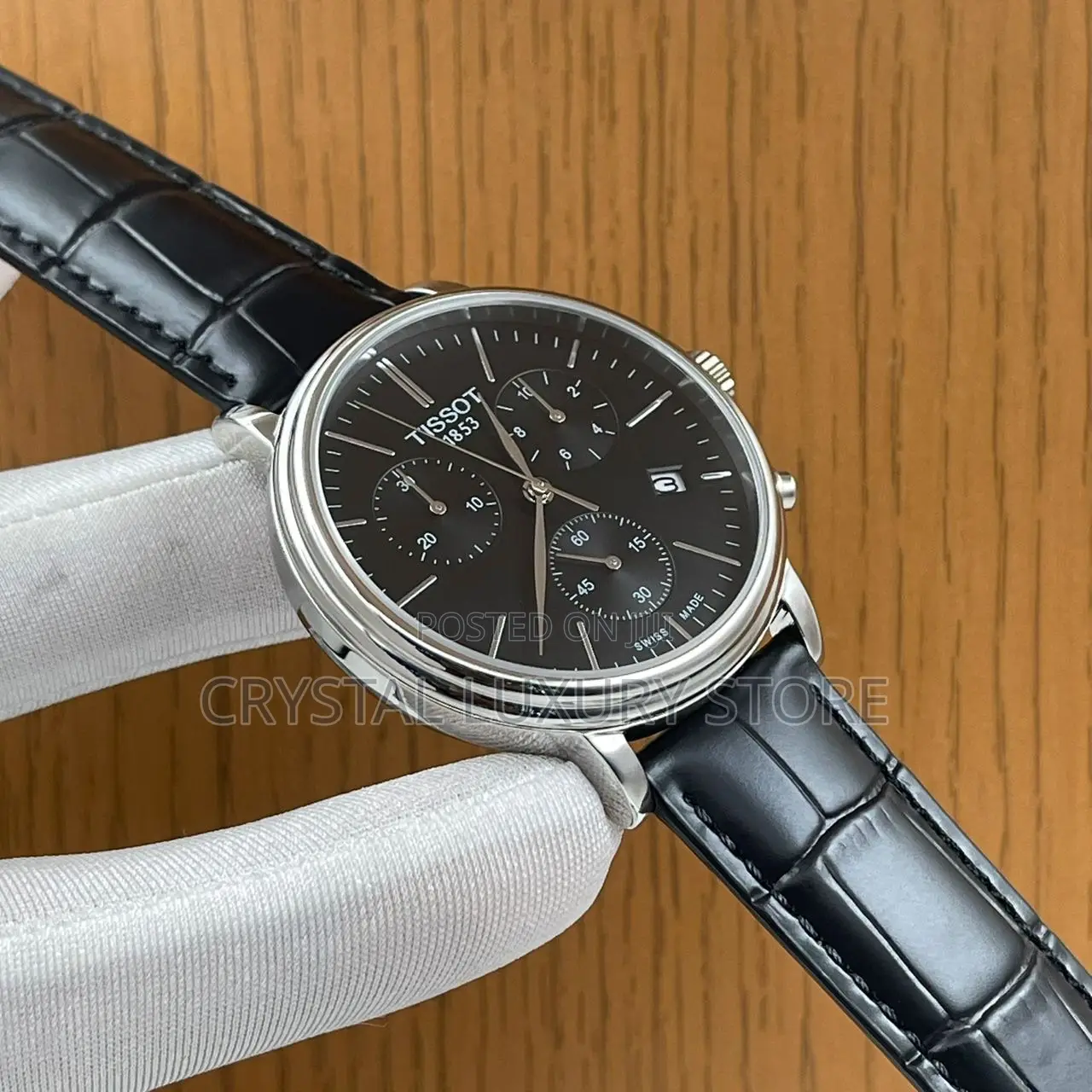 Tissot Quality Luxury Men Genuine Leather Wristwatch