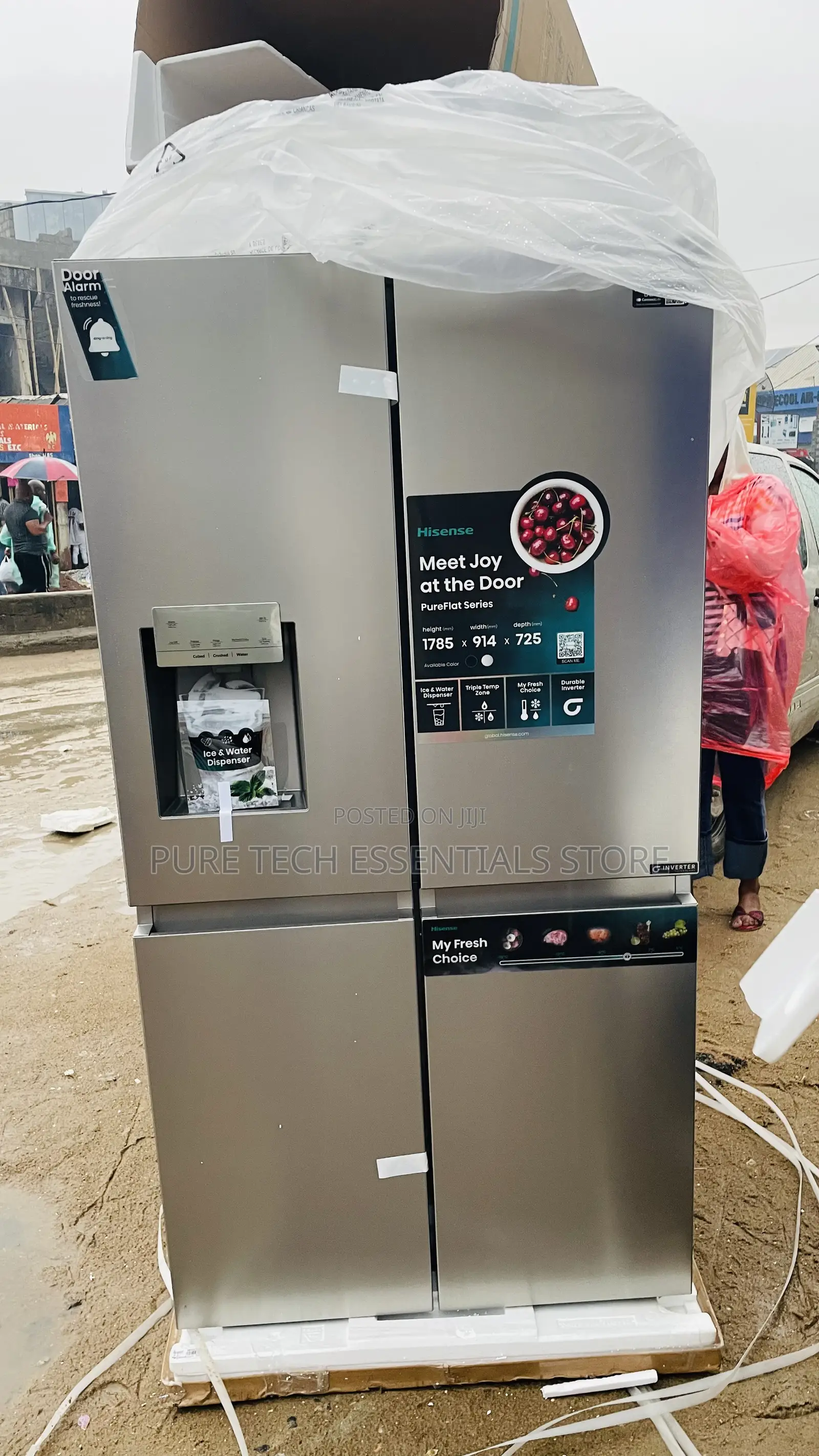New Hisense Inverter 4door Wise by Side 538l Refrigerator 68wcs