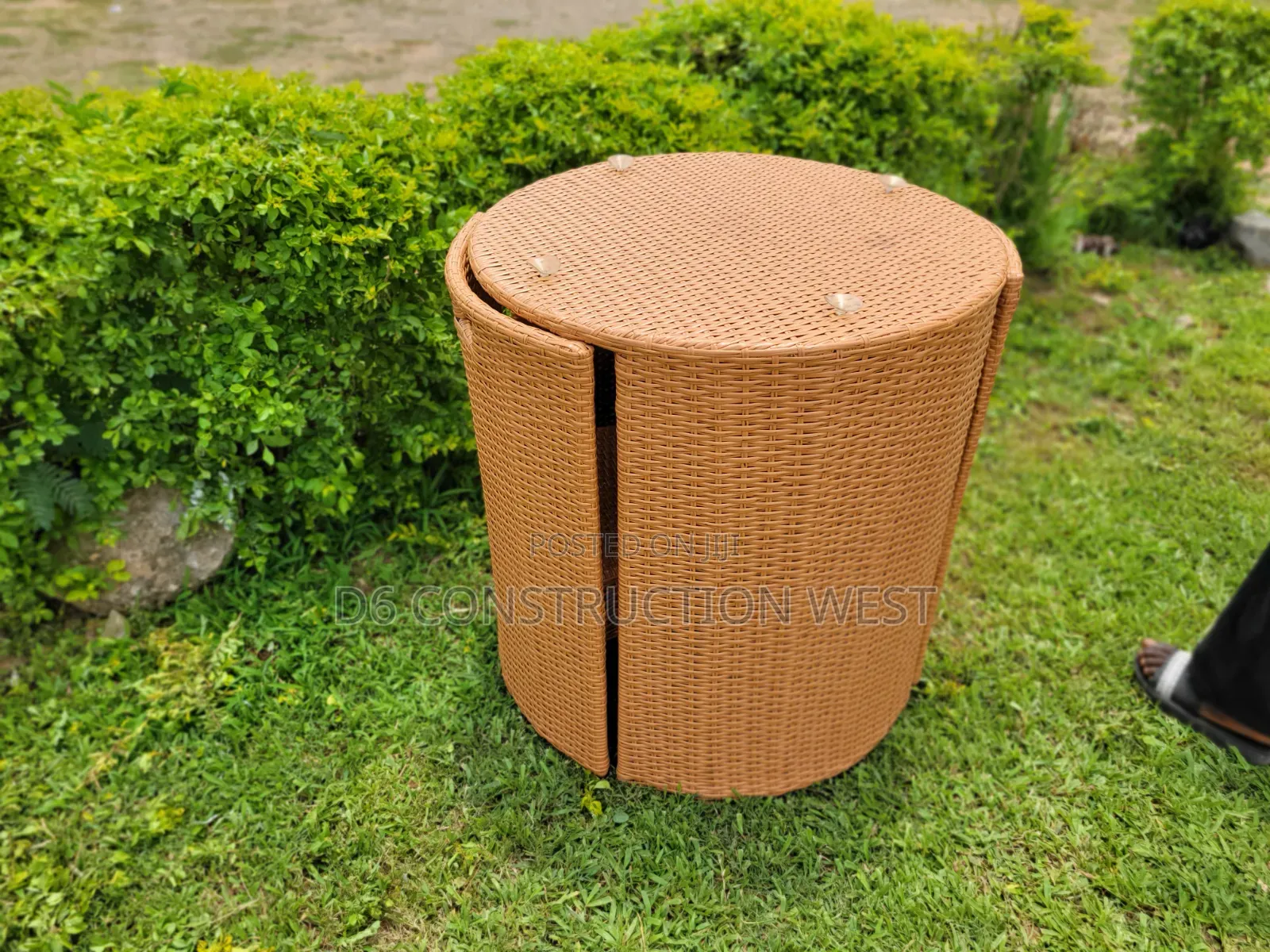 Hhpqlyy Rattan-Style Garden Table Set