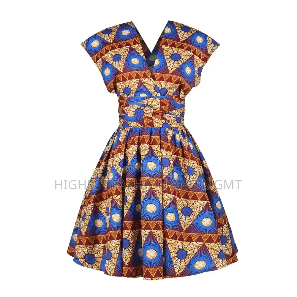 Ankara Backless Multiway Mini Dress