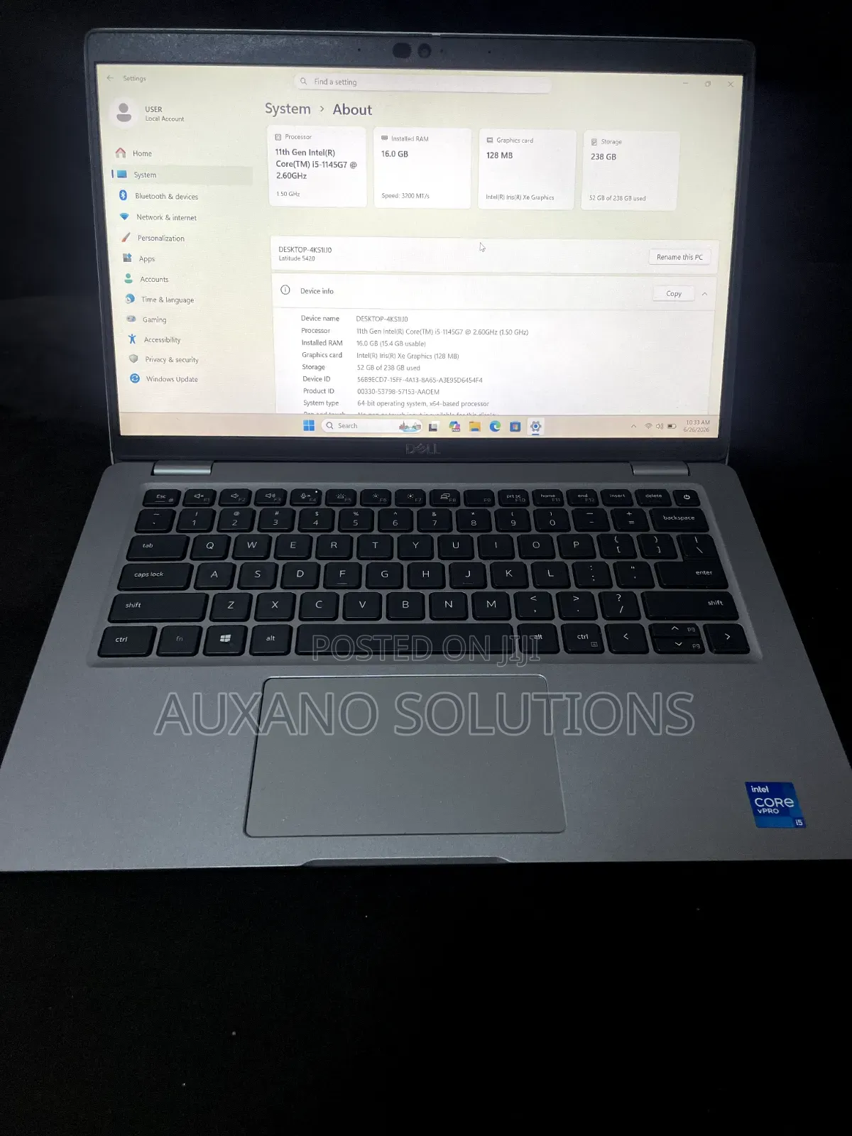 Laptop Dell Latitude 5420 16GB Intel Core i5 SSD 256GB