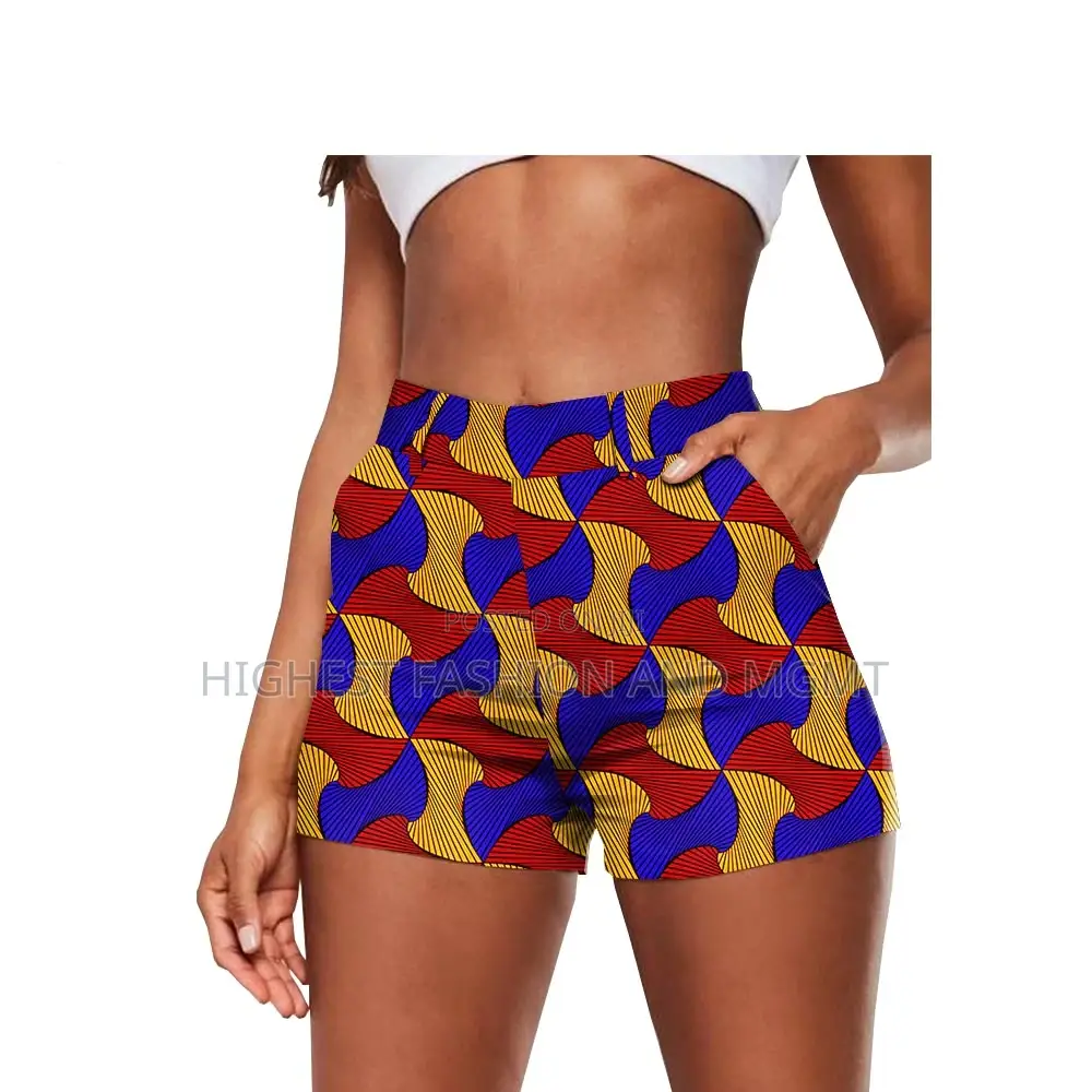 High Waist Ankara Dashiki Print Shorts