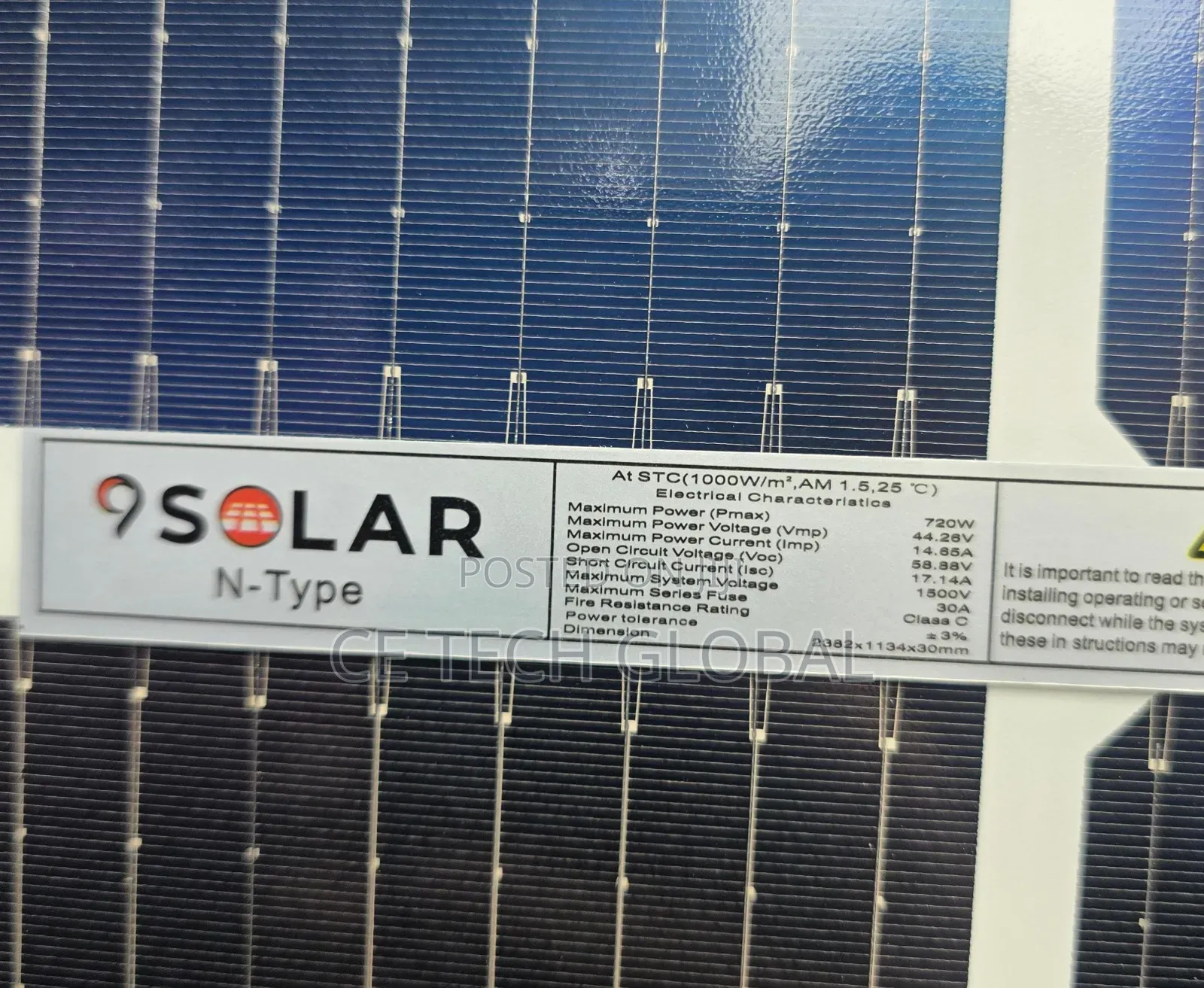 720w Bi-Facial Solar Panel