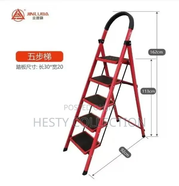 4 5 6 Steps Portable Foldable Indoor And Outdoor Ladder