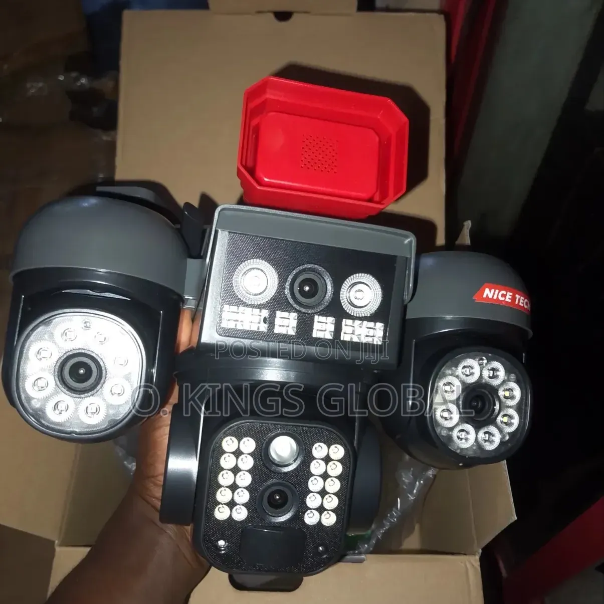 4 Lens 4 Views 3ptz V380 Pro 4g Sim Solar CCTV Cameras