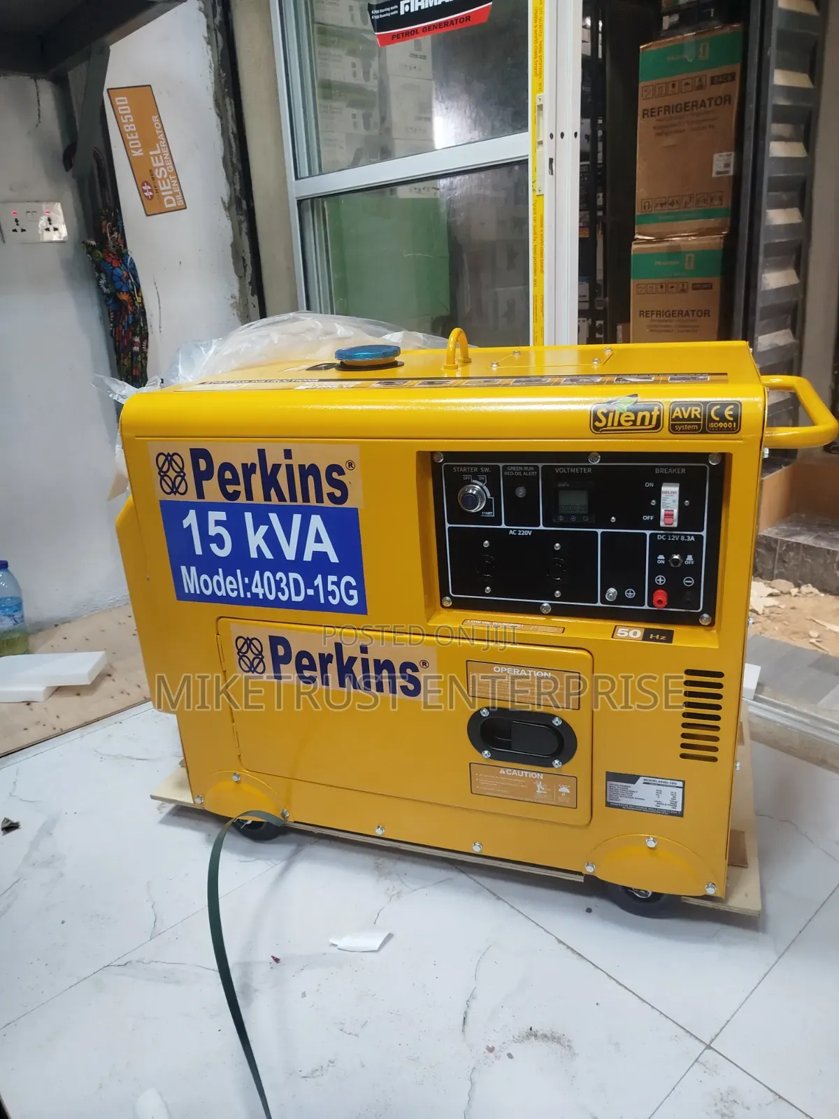 Perkins 15kva Soundproof Diesel Generator – 100% Copper Coil