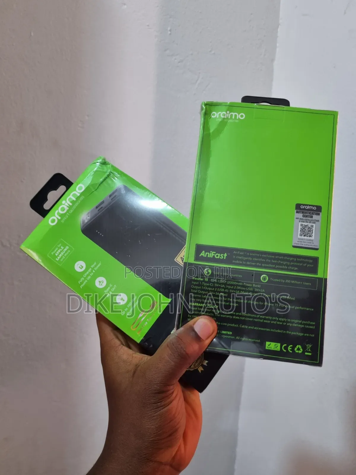 Oraimo 20000 Mah Powerbank