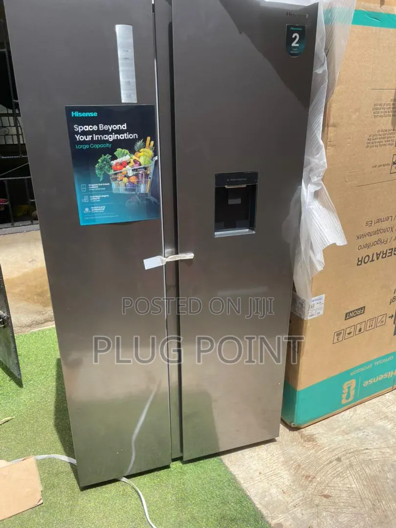 Hisense 529l Frost-Free Side-by-Side Refrigerator – Gray