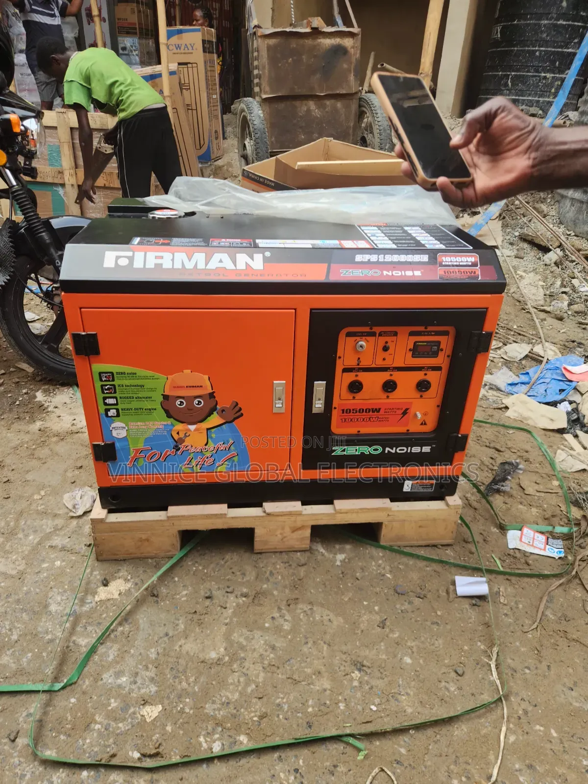 10kva Firman Zero Noise Petrol Generator With 2 Years Warranty