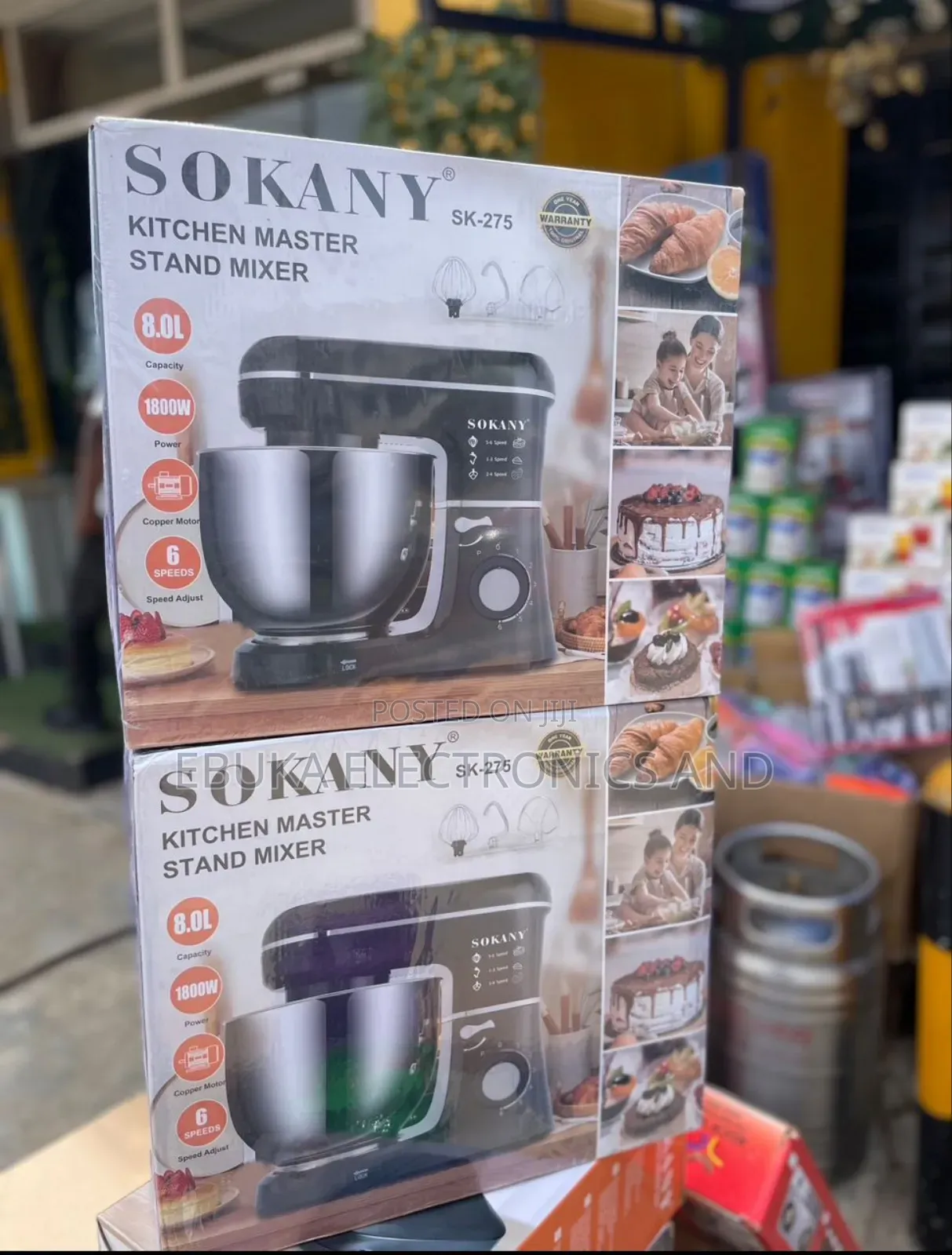 8.0l Sokany Kitchen Master Stand Mixer (Sk-275)Is Available Now