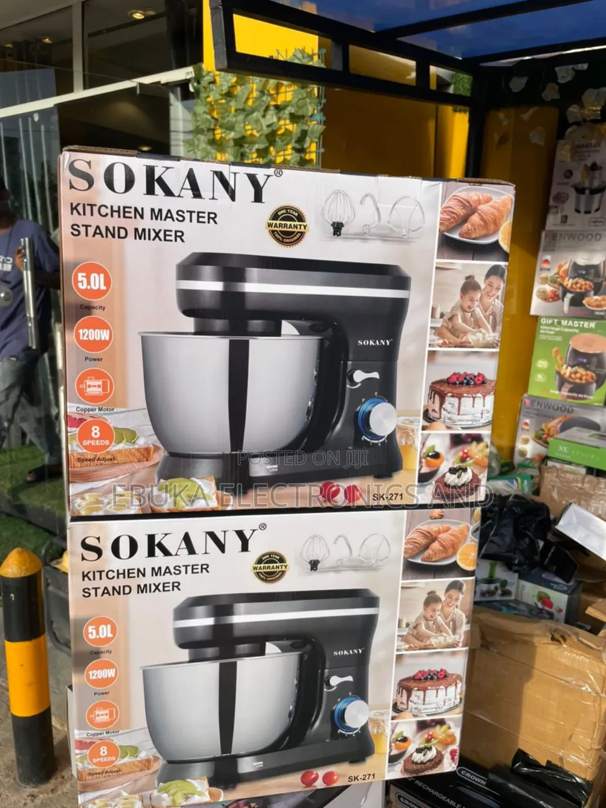 5.0l Sokany Kitchen Master Stand Mixer (Sk-271)Is Available Now