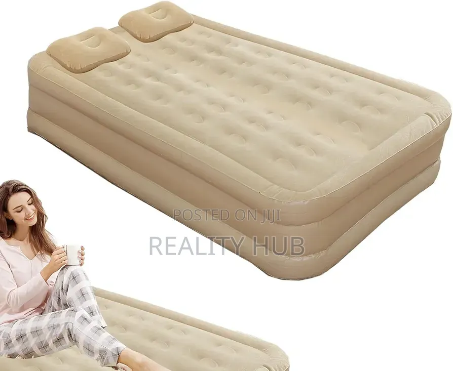 Inflatable Automatic Inflatable Bed Twin - Integrated Pump -