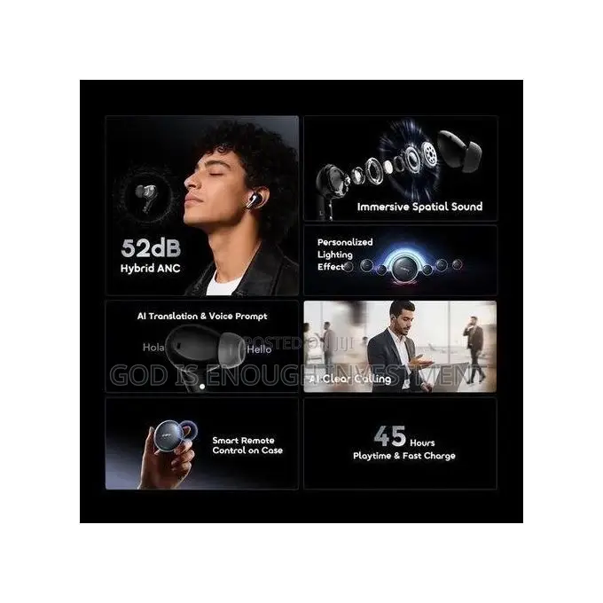 Oraimo Spacebuds 2 Ai Smart 45hrs Playtime With X2 Noise Cancellation