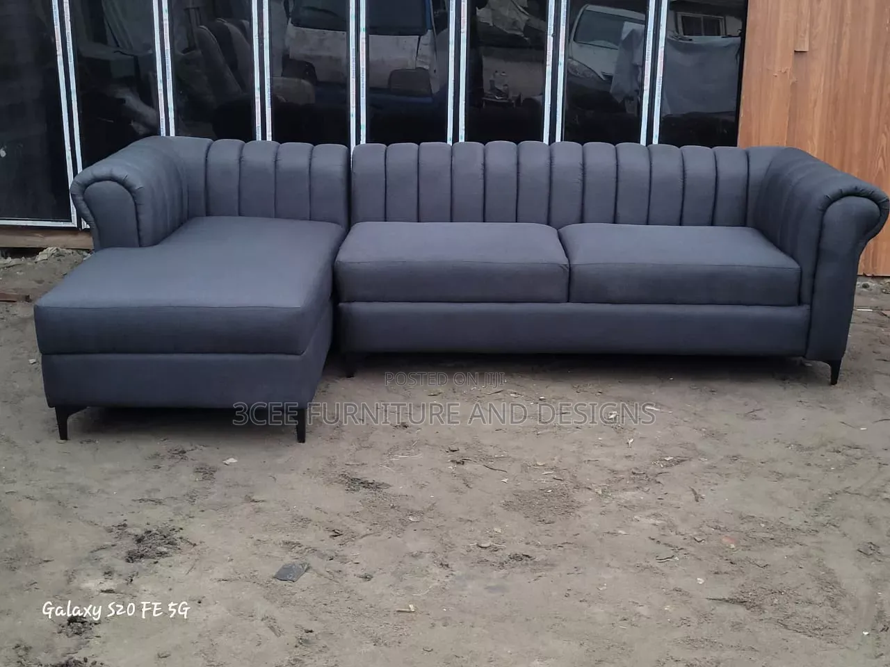 Dark Ash Colour L Couch