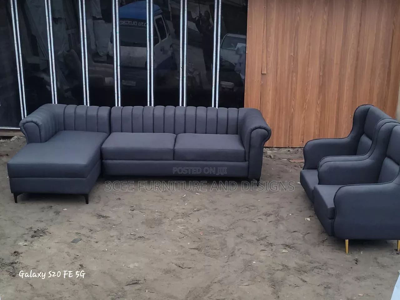 Dark Ash Colour L Couch