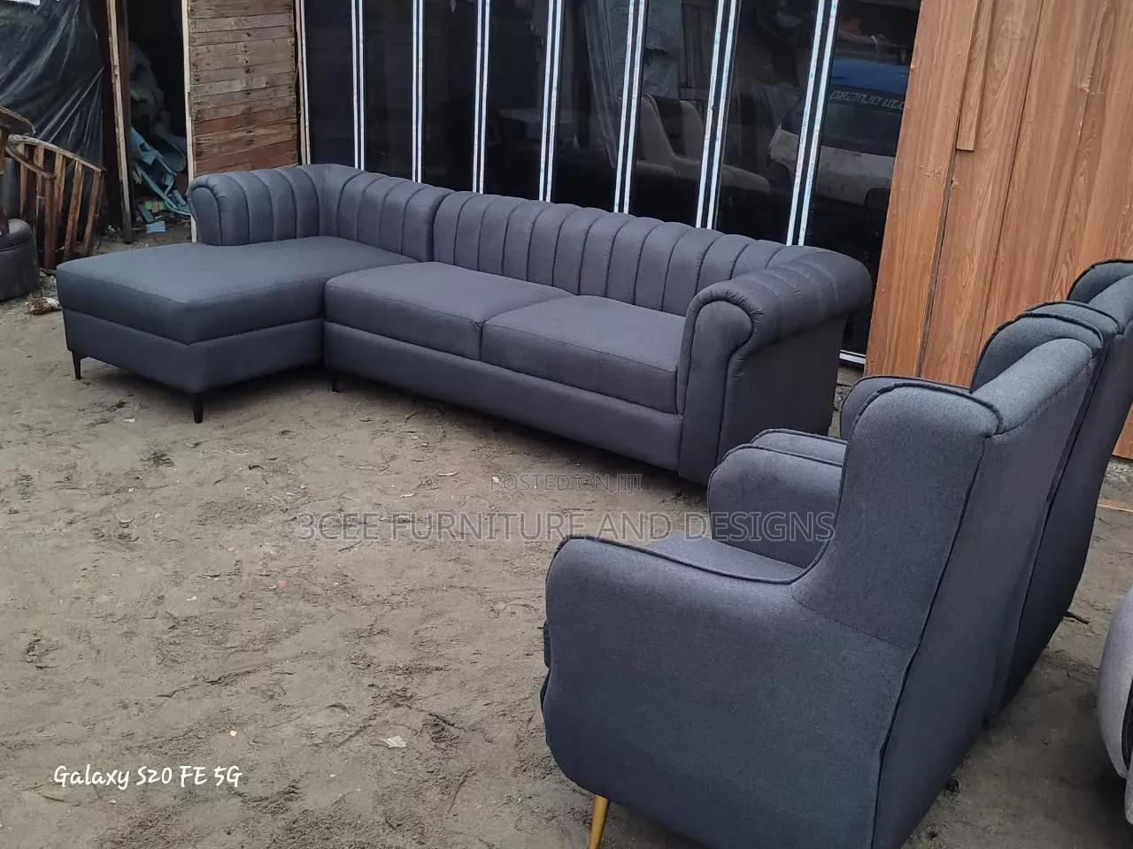 Dark Ash Colour L Couch
