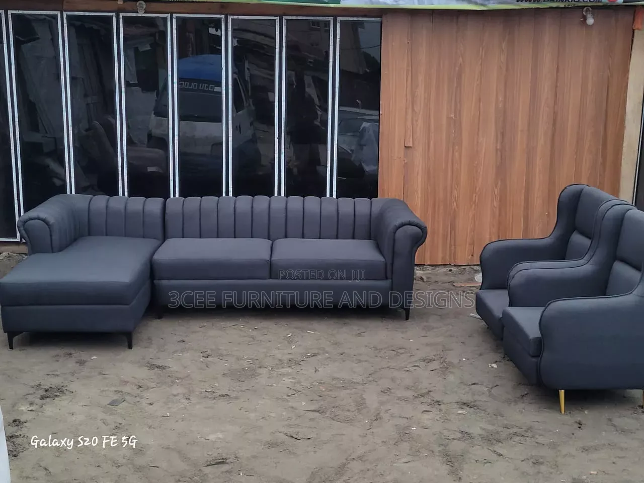 Dark Ash Colour L Couch